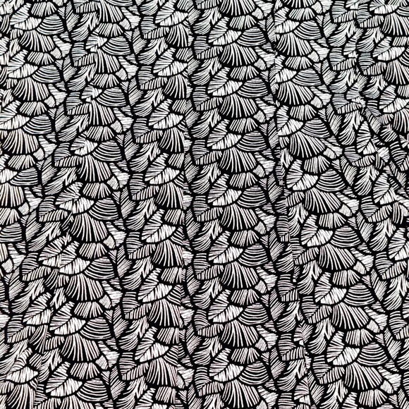 Connected Apparel Black & White Palm Leaf Midi Dress – Size 6 🌴🖤🤍 - Picture 5 of 12